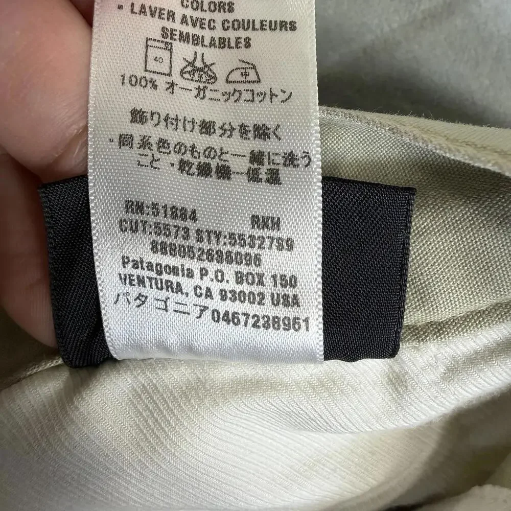 Patagonia All Wear Pants Mens 38 Beige 100% Organic Cotton Lightweight Outdoor